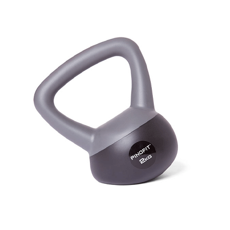 Kettlebell PVC soft & safe dark grey
